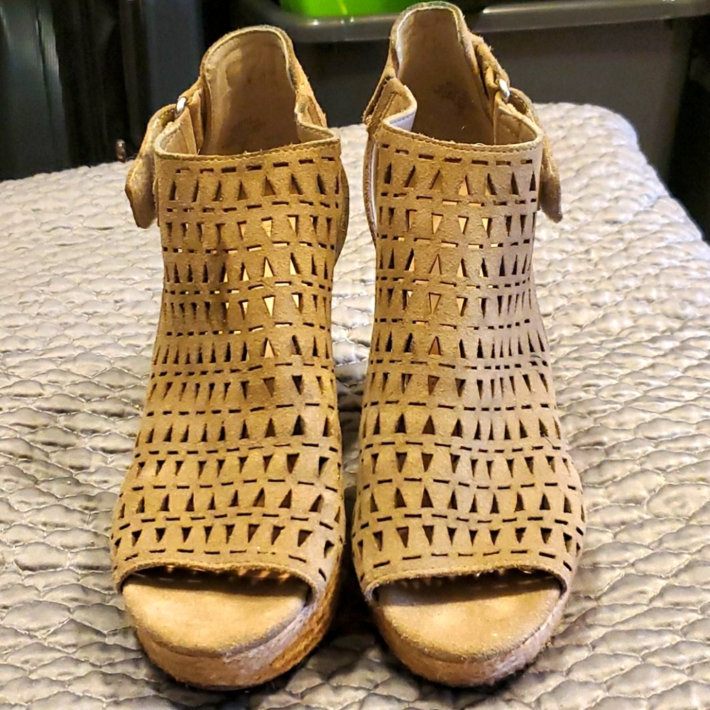 Marc Fisher peep toe wedge